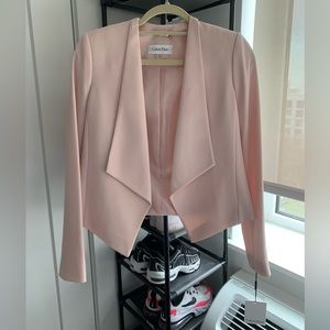 Calvin Klein, light pink blazer, size 0, BRAND NEW WITH TAGS